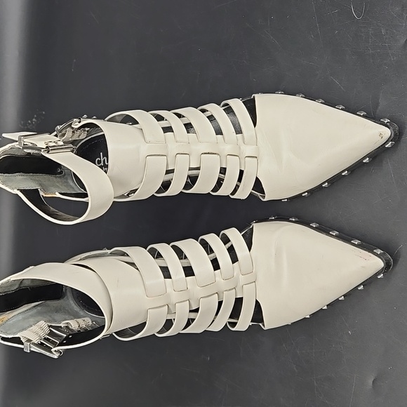 Charles David Diesel Heel Booties Studded 7.5 - Picture 3 of 13